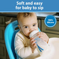 Dr. Brown's Options+ Wide-Neck Baby Bottle Silicone Sippy Spout, 6m+, 2-Pack Transitions Sippy Spout, 6m+ 2 Count (Pack of 1) Nipple
