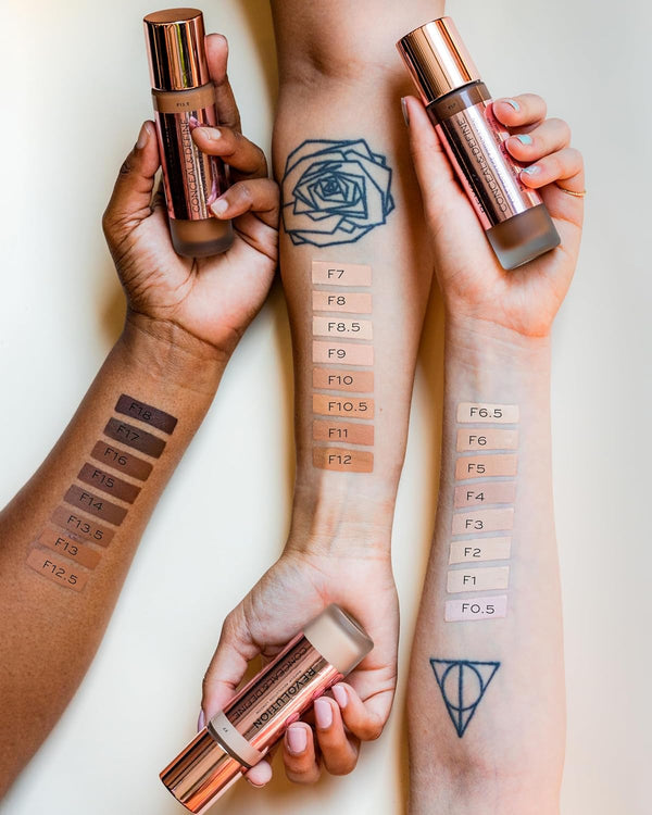 Revolution, Conceal & Define Foundation, Full Coverage, Long-Lasting Matte Finish, Vegan & Cruelty-Free, F3 Fair Skin Tones, 0.8 Fl Oz