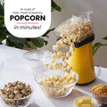 Elite Gourmet Fast Hot Air Popcorn Popper, 1300W Electric Popcorn Maker with Measuring Cup & Butter Melting Tray, Oil-Free, Great for Home Party