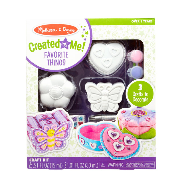 Melissa & Doug Created by Me! Favorite Things Craft Kits Set: Decorate-Your-Own 