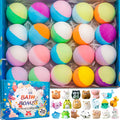 20 Pack Bath Bombs for Kids with Surprise Inside Bubble Bath Toys Organic Natural Bath Bombs Set Easter Basket Stuffers Birthday Christmas Gift