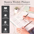 2025 Planner, Daily Journal & Gratitude Journal All-In-One with to Do List, Self Care Prompts & Habit Tracker - 5.8 X 8.3 - Black
