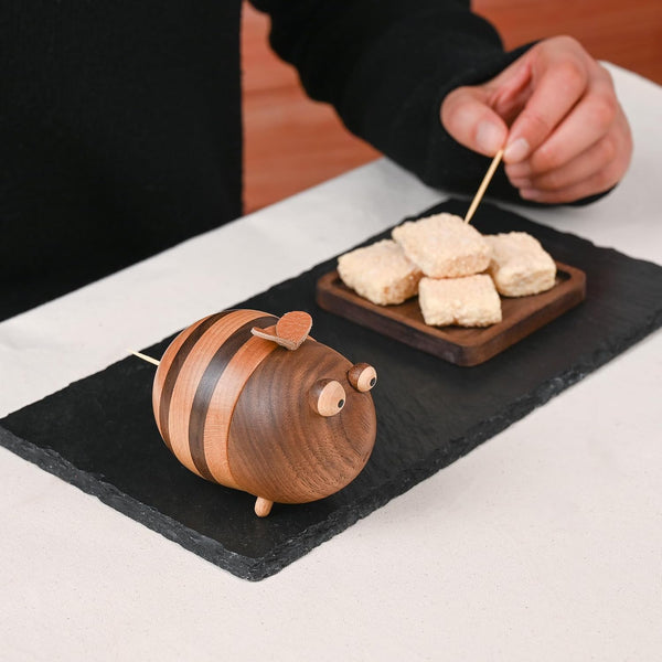 Bee Toothpick Holder Dispenser - Unique Kitchen Gadgets for Home Decor and Gifts, Cute Kitchen Accessories for Bee Lovers, Bee Decor - Perfect