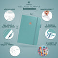 Clever Fox Wellness Planner - Weekly & Daily Health and Wellness Log, Food Journal & Meal Planner Diary for Calorie Counting, Notebook for Medical