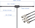 Bingfu FM Radio Dipole Antenna for Stereo Receiver Indoor Pioneer Onkyo Yamaha Marantz Bose Wave Music System Home FM Radio AV Audio Video Home