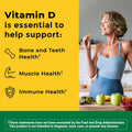 Nature Made Vitamin D3 2000 IU (50 Mcg), Dietary Supplement for Bone, Teeth, Muscle and Immune Health Support, 250 Softgels, 250 Day Supply