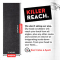 Extra Rough Exfoliating Washcloth - Extreme Body & Back Scrubber for Shower, Extra Long, Hygienic Exfoliator Wash Cloth, Men or Women, 2 Count