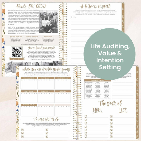 bloom daily planners 2025-2026 (8.5" x 11") Academic Year Day Planner (July 2025 - July 2026) - Weekly & Monthly Dated Agenda Organizer with