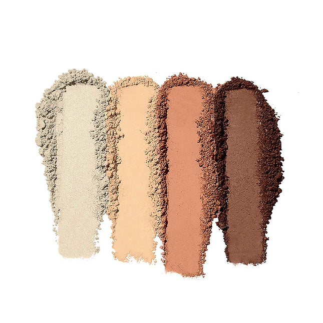 e.l.f. Contour Palette, 4 Shades, Customizable, Easy to Apply, Sculpts, Shades, Brightens, Light/Medium, Infused with Vi