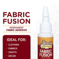 Aleene's Fabric Fusion Glue .66 oz 3-Pack, Permanent and Washable Adhesive, Dries Flexible, Strong Bond on Fabrics, Clothing, Denim, Polyester,