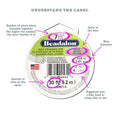 Beadalon 7 Strand Stainless Steel Bead Stringing Wire, 0.018 in / 0.46 mm, Satin Gold, 100 ft / 31 m Satin Gold .018 in / 0.46 mm , 100 ft / 31 m