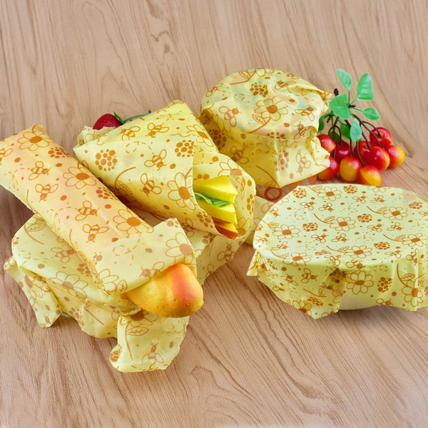 ERKOON Beeswax Food Wraps 1 Meter Roll 13 X 39 Inch Reusable Beeswax Wraps Eco-Friendly Sustainable Food Storage Wraps for Sandwich, Cheese,
