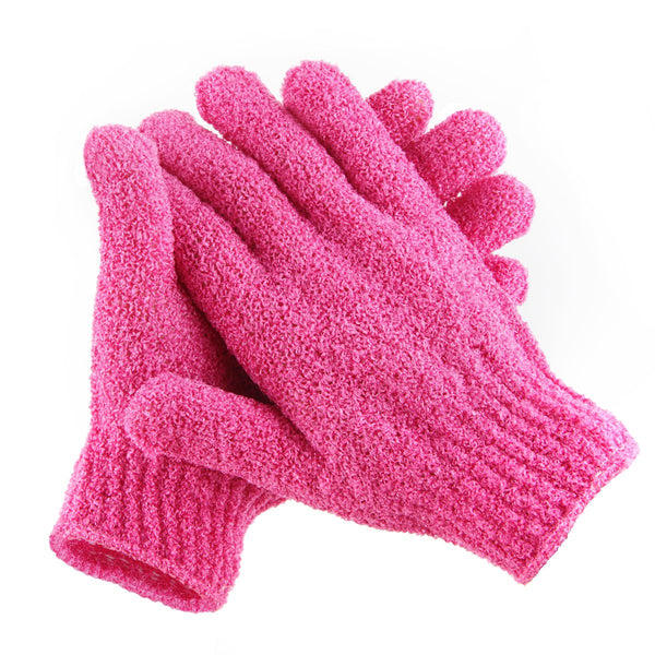 Exfoliating Shower Bath GlovesÃ£ÂÂ4 PairÃ£ÂÂ Double Side Durable Nylon Shower Gloves Body Scrub Exfoliator & Bathing Accessories for Men,Women