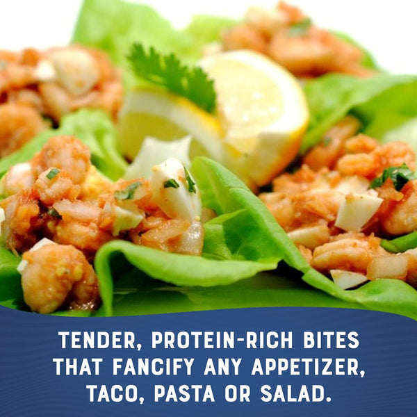 Bumble Bee Tiny Canned Shrimp, 6 oz Can (Pack of 1) - Served in Water, Cooked, Peeled, Deveined - 22g Protein per Serving - Gluten Free Tiny