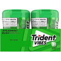 Trident Vibes Spearmint Rush Sugar Free Gum, 4 Bottles of 40 Pieces (160 Total Pieces)