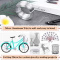 18 Gauge Aluminum Craft Wire Jewelry Making, 328 FT Metal Wire Armature Bendable Wire for Bonsai Trees, Sculpting, DIY Crafts Beading Floral