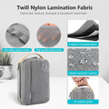 Travelkin Cord Organizer Travel, Cable Organizer For Electronic Accessories Grey Medium