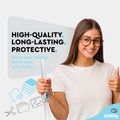 Enday Contact Paper Clear, 13.5” x 5-Feet, Transparent Self Adhesive Book and Textbook Covers for Paperbacks and Hard Covers, Plastic Protective