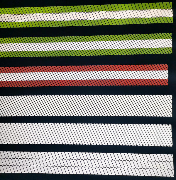 High Visibility Silver Reflective Heat Transfer Vinyl Iron on Tape for Clothing Fluorescent Yellow Striped-2# (2 Inch X 5 Yard)