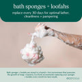 EcoTools 6 Pack Exfoliating EcoPouf, Shower Loofah Scrubs & Cleanses, Pouf with Recycled Netting, Exfoliation Removes Dead Skin, Bath Accessory,