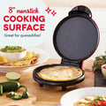 Dash Round Express Electric - Pancake Maker & Eggs Griddle System - Healthy Breakfast Maker - Quick Heat-Up & Easy Cleanup - nonstick surface -