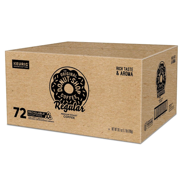 The Original Donut Shop Regular Keurig Single-Serve K-Cup Pods, Medium Roast Coffee, 72 Count Unflavored 72 Count (Pack of 1)