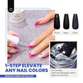 Beetles 44pcs Gel Nail Polish Set, Colorful Muse Collection, 36 Fall Colors | With Base Gloosy Matte Glitter Top Coat, Pink Nude Red Yellow Green