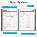 Dunwell Daily Planner 2026, 8.5x11 Appointment Book, 15-Min Hourly Schedule, Jan to Dec 2026, Large Planner with Colorful Tabs, Premium Paper