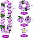 GoodUping 18 Counts Hawaiian Leis, Flower Hair Clip, Headbands and Wristbands, Perfect Luau Party Supplies for Summer Beach Vacations, Essential