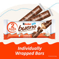 Kinder Bueno Milk Chocolate Bars with Hazelnut Filling, 30 Packs of 2, Bulk Chocolate Candy Bars for Game Day, Football Party Supplies, Snacks for