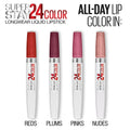 Maybelline Super Stay 24, 2-Step Liquid Lipstick Makeup, Long Lasting Highly Pigmented Color with Moisturizing Balm, Blush On, Pink, 1 Count