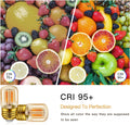 E26 LED Amber Night Light Bulbs 1W, T28 Mini Edison Tube Lamp 2200K Warm, 10W Incandescnet Equivalent,Non-Dimmable Replacement Decorative Bulb