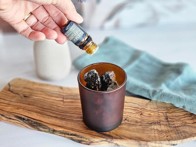 Volcanic Stone Diffuser with Lavender Essential Oil Ã¢ÂÂ Lava Rock Diffuser fo