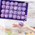 Zen'S 24-Piece Lavender & Chamomile Bath Bombs for Women Men & Kids. Handmade, Natural & Organic for a Relaxing Bath Gift Set Lavender Essential Oil
