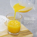 Elite Gourmet ETS-411 Electric Citrus Juicer, Compact 30-Watt, 16 oz, White | BPA-Free build with large-volume pulp control - juices oranges,