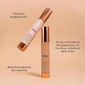 YENSA Serum Foundation Makeup - Super Silk Full Coverage Foundation Enriched with Peptides, Vitamin C & Ferulic Acid to Help Reduce Fine Lines,