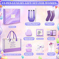 13PCS Birthday Gifts for Women,Mom, Wife, Girlfriend, Sister, Her- Self Care Package Get Well Soon Gifts Basket for Women Lavender Relaxing Spa