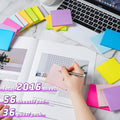 3x3 Sticky Notes 36 Pads, 9 Bright Colors Self-Adhesive Memo Pads, Strong Adhesive, Perfect for Office Desk, Home Reminders, School, Notebooks