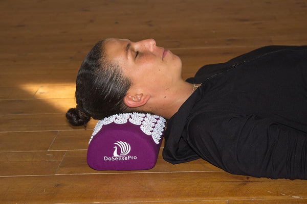Acupressure Pillow - Acupuncture Massage Pillow for Neck Tension, Pain Relief, Headaches and Migraines - Ideal Shoulder, Head, Legs, Lower Back &
