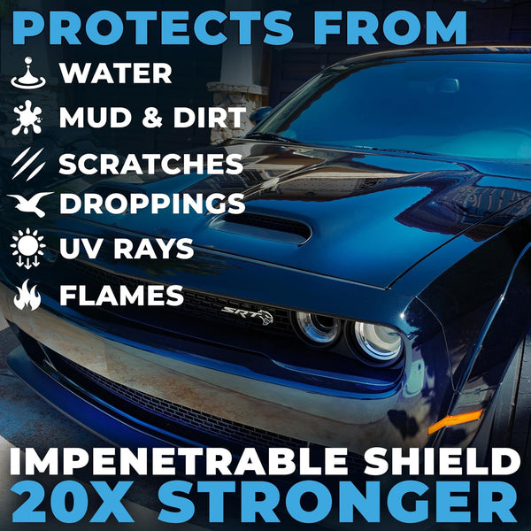 Flowgenix™ Waterless Car Wash Spray - Grand Finale - Motorcycle Cleaner & Car Wax Polish (8 oz) - Ceramic Coating - Incl. 2 Microfiber Towels -