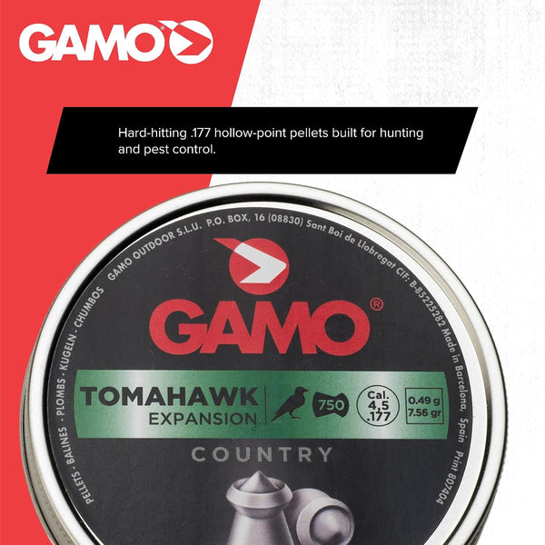 Gamo Whisper Air Rifle Pellets – Quiet Performance, High-Precision Hunting Pellets .177 Caliber, 750 count