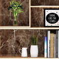 Livelynine Counter Top Covers Peel and Stick Brown Marble Contact Paper for Countertops Waterproof Wallpaper Kitchen Countertop Laminate Sheets