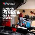 Valvoline European Vehicle Full Synthetic SAE 5W-40 Motor Oil 5 QT, Case of 3 European Vehicle 5 QT, Pack of 3 5W-40