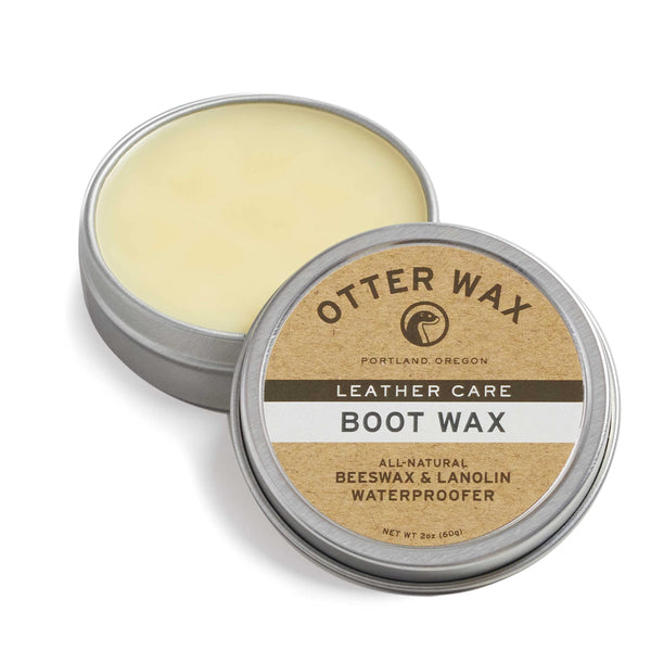 Otter Wax Boot Wax | 2 oz | Heavy-Duty Leather Waterproofing Wax & Protective Leather Sealant for Leather Boots, Hats, & Rain Gear | All-Natural &