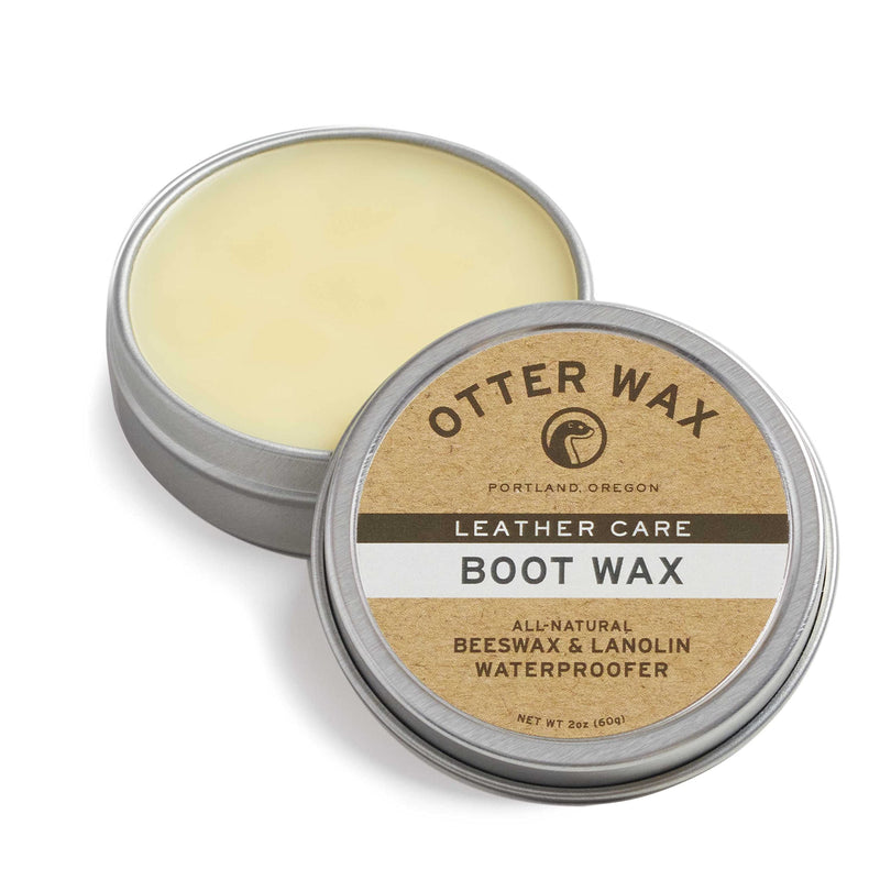 Otter Wax Boot Wax | 2 oz | Heavy-Duty Leather Waterproofing Wax & Protective Leather Sealant for Leather Boots, Hats, & Rain Gear | All-Natural &