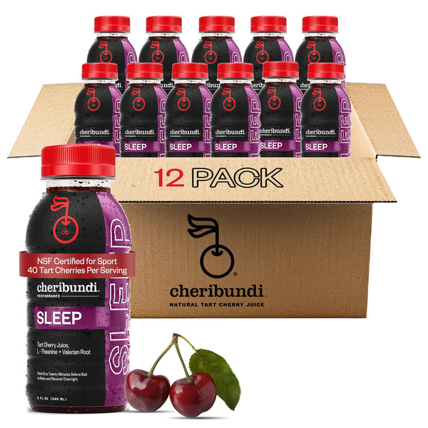 Cheribundi Tart Cherry Fruit Juice Sleep - Sweetened - 8 fl oz, 12 Pack Sleep 8 Fl Oz (Pack of 12)