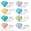 MAKE LIFE EXCLUSIVE Bath Bombs for Men, 8 Diamond Shape Masculine Gift Set