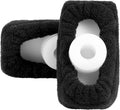 Geyoga 4 Pair Walker Ski Glide Covers Ski Glide Sock Covers Rollator Glider Accessories Fit Pad for Indoor and Outdoor Use, Black