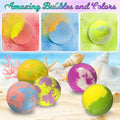 Bath Bombs for Girls Kids with Surprise Inside, 20 Fun Princess Fizzy Bath Bomb with Jewelry Toys, Mermaid Gifts for Daughter Granddaughter Niece,