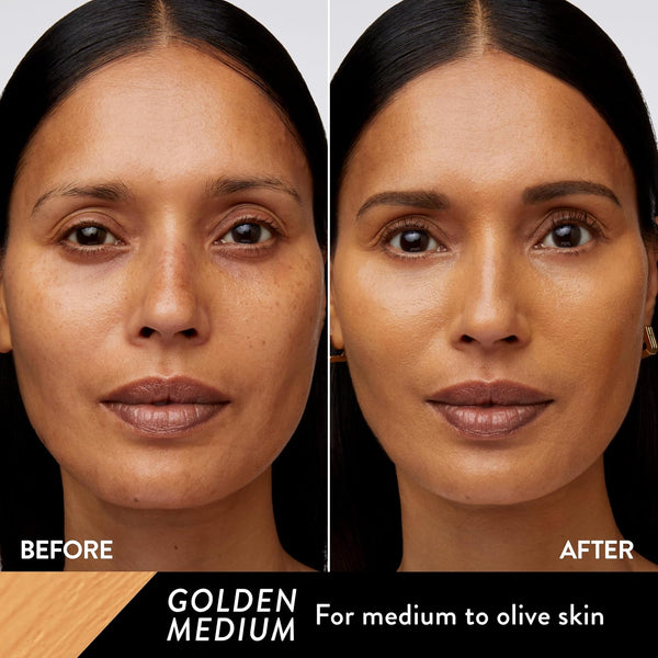 LAURA GELLER NEW YORK the Ideal Fix Concealer - Golden Medium - Buildable Medium to Full Coverage Liquid Concealer - Covers under Eye Dark Circles